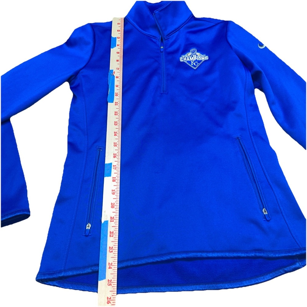 Nike Golf Therma Fit 2015 Kansas City Royals World Series Champion 1/4 Zip Small - Picture 8 of 9